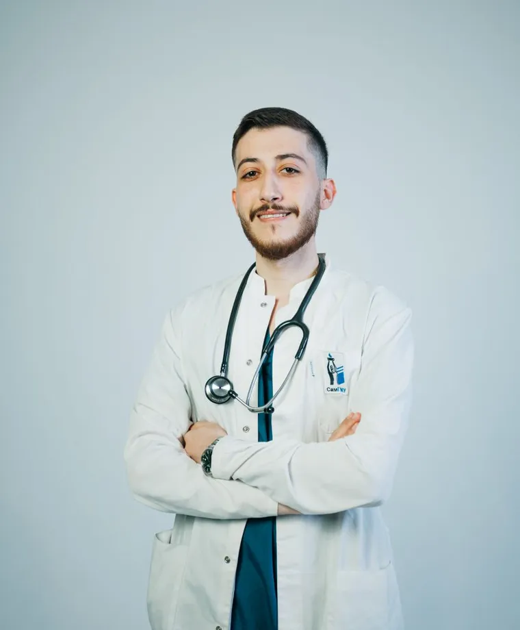 A clinician taking a telehealth consultation call
