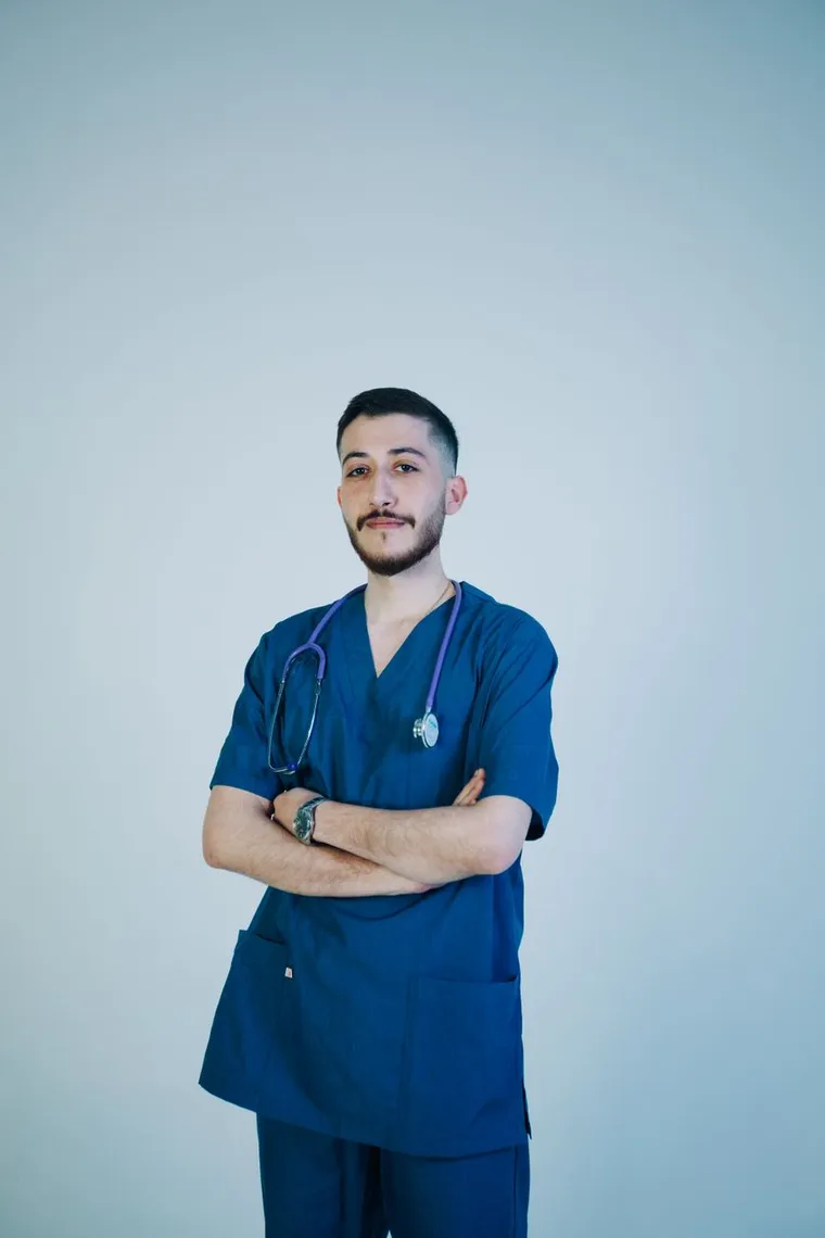 A qualified Australian doctor with a stethoscope